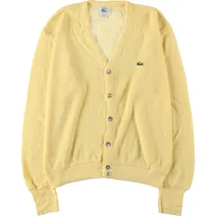 古着 80~90年代 ラコステ LACOSTE IZOD アクリルニットカーディガン USA製 メンズL相当 ヴィンテージ/eaa588862