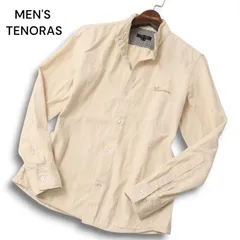 MEN'S TENORAS メンズティノラス ロゴ刺繍★ スリム 長袖 シャツ Sz.M メンズのサムネイル