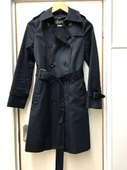 INED イネド ライナー付トレンチ コート ネイビー 7号