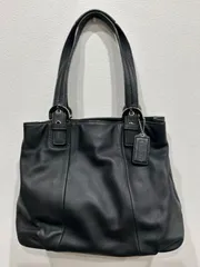 中古美品正規品　COACH コーチ　トートバッグ　レザー　ブラック　F17216