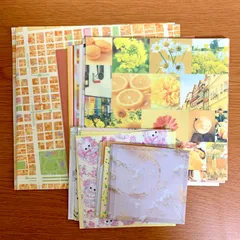 紙ものお裾分け【イエロー〜オレンジ系】