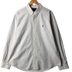 古着 ラルフローレン Ralph Lauren CUSTOM FIT 長袖 ボタンダウンチェックシャツ メンズXXL相当/eaa586491