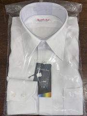 新品 Glanshirt リネン混合シャツ ボタンシャツ ストライプ 長袖40L 