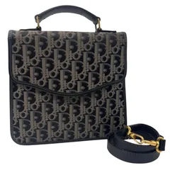 希少 美品 Christian Dior クリスチャンディオール 2way トロッター ハンドバッグ ショルダーストラップ付き VINTAGE ヴィンテージ