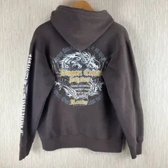 Beaumere ボーメール パーカー スウェット プルオーバー グラフィック ドラゴン ブラウン Lサイズ メンズ 古着 ストリート Y2K 厨二病のサムネイル