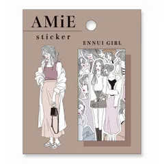 Amie sticker アミ ステッカー かわいい フレークシール (アンニュイガール) [アンニュイガール]