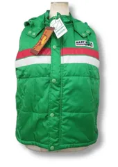 【送料無料】新品 ベビードール BABYDOLL sport 中綿ベスト フード付き 緑 Sサイズ■管理番号L12642AWS18-180331-30-3 （2）8/17（1350）