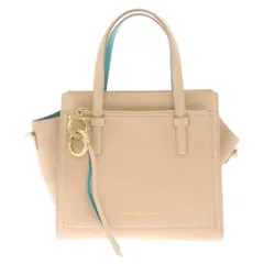 Salvatore Ferragamo (サルヴァトーレ フェラガモ) ガンチーニ エイミー レザーハンドバッグ トート ベージュ ショルダーストラップ欠損 EE-21 F478のサムネイル