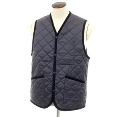 【中古】ラベンハム LAVENHAM ポリエステル キルティングベスト グレイッシュネイビー【サイズXL/42】【メンズ】のサムネイル