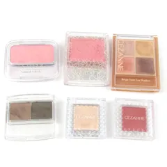 セザンヌ アイシャドウ アイブロウ 6点セット 残半量以上 コスメ まとめて 大量 レディース CEZANNE 【中古】