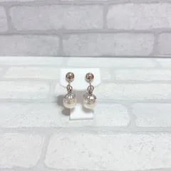 イヤリング　silver　シルバー　パール　ロング　１粒　豪華　アンティーク　ヴィンテージ　EL-0862