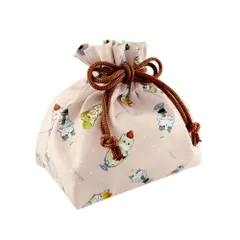 ☆ 猫パフェ ☆ mofusand モフサンド ランチ巾着 モフサンド にゃん グッズ mofusand お弁当袋 巾着 ポリエステル ランチ巾着 ランチバッグ 巾着袋 お弁当 ランチバック もふさんど ぢゅの おしゃれ かわいい 猫柄 ネコ柄 ねこ柄