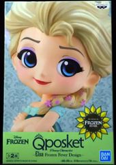 BANDAI SPRITS 아나와 눈의 여왕 엘사의 서프라이즈 Q posket Disney Characters Elsa Frozen Fever Design 엘사 (특별 컬러)