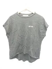 ◇ ⊂ AMERICANA アメリカーナ ロゴ ノースリーブ Tシャツ カットソー 表記なし ブラック系 レディース E  【1506110005366】