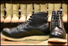 REDWING　8165 復刻犬タグ　ブラック黒 レザー　27センチ REDWING - ☆美品☆復刻犬タグ☆8165☆10.5D☆ブラック☆大きめ