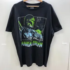 半袖 Tシャツ STARWARS スターウォーズ ビッグプリント ヨーダ THE MANDALORIAN ホンデュラス製 メンズ ブラック