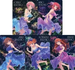 【中古】紙製品 全5種セット ブラインドコレクションシート 「きゃらっとくじ 五等分の花嫁∽～Aqua fantasia～」 P賞