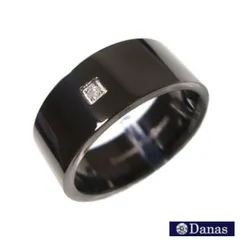 Danas ダナス ダイヤモンドリング ブラックSUSリング