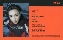 【中古】コレクションカード(男性) ATEEZ/ソンファ(Seonghwa/CD「THE WORLD EP.1 ： MOVEMENT」(Z Ver.)封入特典IDカード