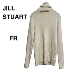 F 【超美品 | JILL STUART / ジルスチュアート 】タートルネック ニット サイズF ホワイト 清楚 綺麗め 上品 シンプル 1枚着としてはもちろん、ジャンパースカートのインナーとしてもピッタリです!! T248_a165