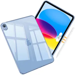 ProCase iPad 11世代/10世代 ケース iPad（A16）11インチ 2025/10.9インチ 2022通用 透明カバー A2696 A2757 A2777 軽量 クリアTPUバックカバー 耐衝撃 高保護性 (クリアネイビー)