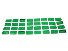 レゴ★未使用！緑色の１×２タイル３２点セット