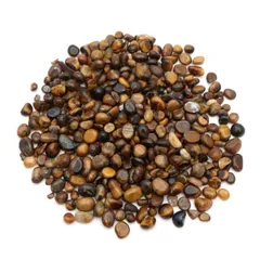 タイガーアイ 虎目石 さざれ石 本物 小サイズ 100g 天然石 パワーストーン 浄化グッズ ネイルパーツ 材料 レジンパーツ おうち時間 プレゼント