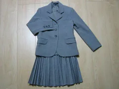 セオリー プチ theory petit 子供服 女の子 女児 ジャケット スカート ボトムス セットアップ アンサンブル スーツ グレー 約 110cm ★4 入学式 卒業式 面接 フォーマル キッズ 【中古】 ユーズド ガールズ アウトレット