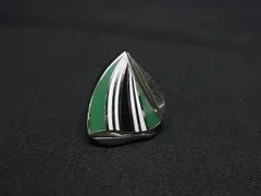 ■美品■ Salvatore Ferragamo フェラガモ カフスボタン カフリンクス アクセサリー メンズ シルバー系×マルチカラー DE6822 冠婚葬祭 結婚式 葬式のサムネイル