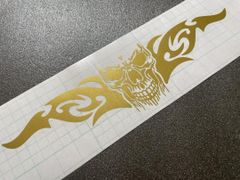 ハイヤーパターン　ドクロ　スカル　カッティングステッカー　ワンポイント　アンドン