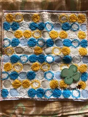 タオルハンカチ　水玉　2枚セット　新品未使用