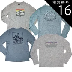 種類16:４　LRFG/XS Patagonia パタゴニア 長袖 Tシャツ ロゴ ロンT メンズ 45190　キャプリーン クール デイリー グラフィック ロングスリーブシャツ
