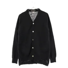 COMME des GARCONS HOMME PLUS (コムデギャルソンオムプリュス) ニット切り替え ドッキングニットカーディガン ブラック PT-N008のサムネイル