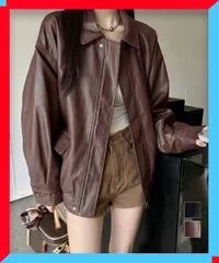 新品 レディース ライダースジャケット ブルゾン ライトアウター 秋冬 モード 黒 体型カバー 着やせ【送料無料】