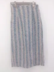 ◇ classicalelf クラシカルエルフ ロング タイト ナロー スカート サイズL ホワイト ブルー レッド レディース E  【1304140000012】