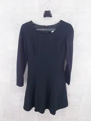 ◇ UNTITLED アンタイトル 長袖 ミニ ワンピース サイズ1 ブラック レディース P  【1000026260364】のサムネイル