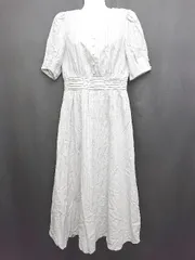 ◇ EDIT COLOGNE エディットコロン 半袖 ロング丈 ワンピース サイズS ライトグレー レディース P  【1407260037446】