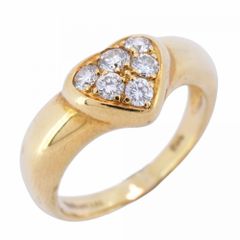 ティファニー(Tiffany) ティファニー リング ハートモチーフ 18KYG イエローゴールド ダイヤモンド 7.5号レディース