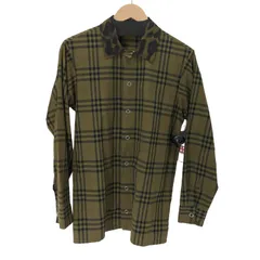 バーバリーロンドン BURBERRY LONDON 19AW 襟レオパード ノヴァチェック長袖シャツ メンズ JPN：S 