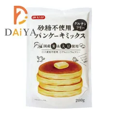 砂糖不使用グルテンフリーパンケーキミックス 200g みたけ ×1個のサムネイル