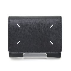 メゾン マルジェラ 4ステッチ 三つ折りウォレット ブラック カーフレザー SA3UI0017 三つ折り財布 未使用品