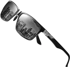 [DUCO] サングラス メンズ 運転用 偏光 サングラス 釣り用 高級炭素繊維素材 へんこう さんぐらす ウェリントン sunglasses for men UVカット おしゃれ 8206