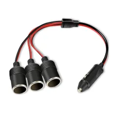 YFFSFDC 車のシガーライター シガーソケット 12V/24V車対応 3連 DC電源 延長ケーブル シガーアダプター 13雌ソケット 3ウェイシガレットライタースプリッター