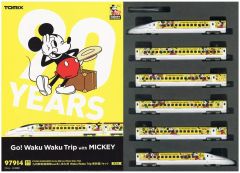 [신품]철도 모형 1/160 규슈 신칸센 800 1000계 Go!WakuWakuTrip with MICKEY 6량 세트 한정품 [97914]