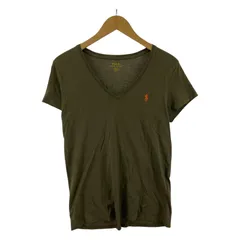 POLO RALPH LAUREN ポロ ラルフローレン  Vネックカットソー sizeL/カーキ