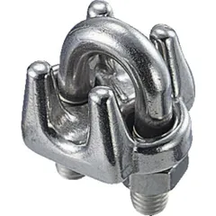 ＴＲＵＳＣＯ　ワイヤークリップ　ステンレス製　４ｍｍ用　（２個入）