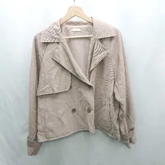 ◇ Θ apres jour アプレジュール ショート丈 長袖 トレンチ コート サイズF モカ系 レディース E  【1412260012010】のサムネイル