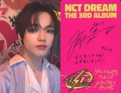 【中古】コレクションカード(男性) NCT DREAM/チョンロ(Chenle)/裏面ピンク・印刷サイン・メッセージ入り/CD「ISTJ」(Poster/EXCLUSIVE Japan Ver.)封入フォトカード