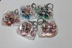 呪術廻戦　ふでマメアクリルキーホルダー4　5点セット