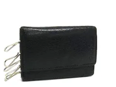 GUCCI グッチ 033 2031 0778 5 レザー 6連 キーケース 鍵入れ メンズ レディース ブラック系 DI8118